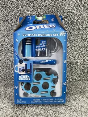 Ultimate Oreo Cookie Dunking Mug Cage Tongs Napkins Fast Shipper